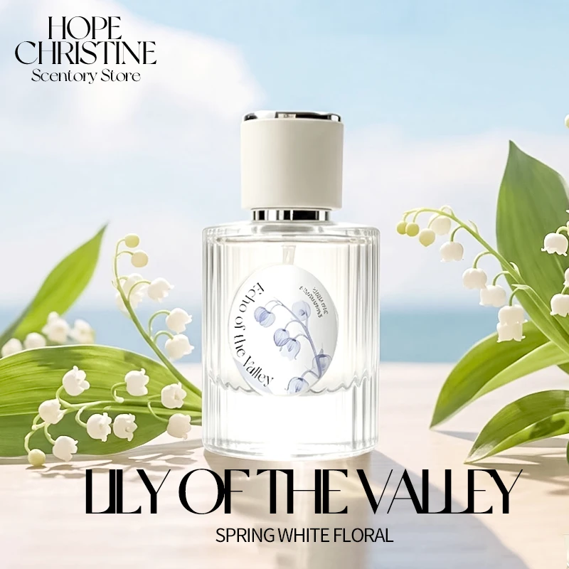 

HOPE CHRISTINE White Floral Lily of the Valley Perfume, Elegant French Style Muguet EDP, Romantic Wedding Fragrance for Her