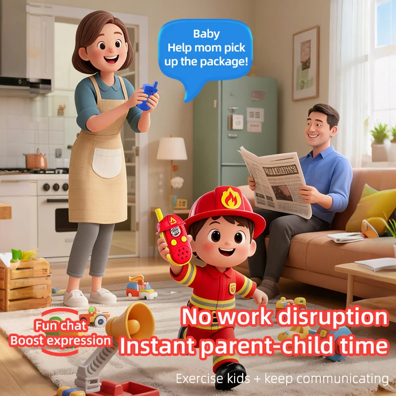 

Детский беспроводной набор для игр на открытом воздухе и кемпинга, чистый звук, прочный дизайн, домофонная система для детской связи KSUN