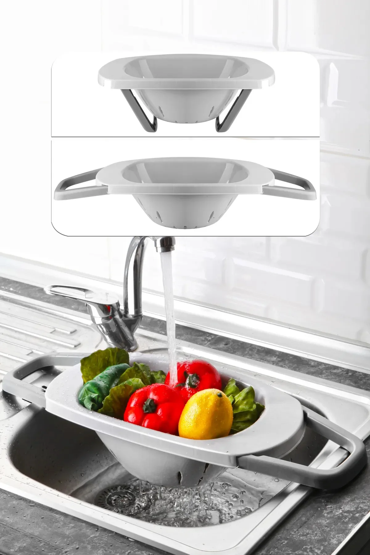 

Folding Kitchen Strainer with Handle