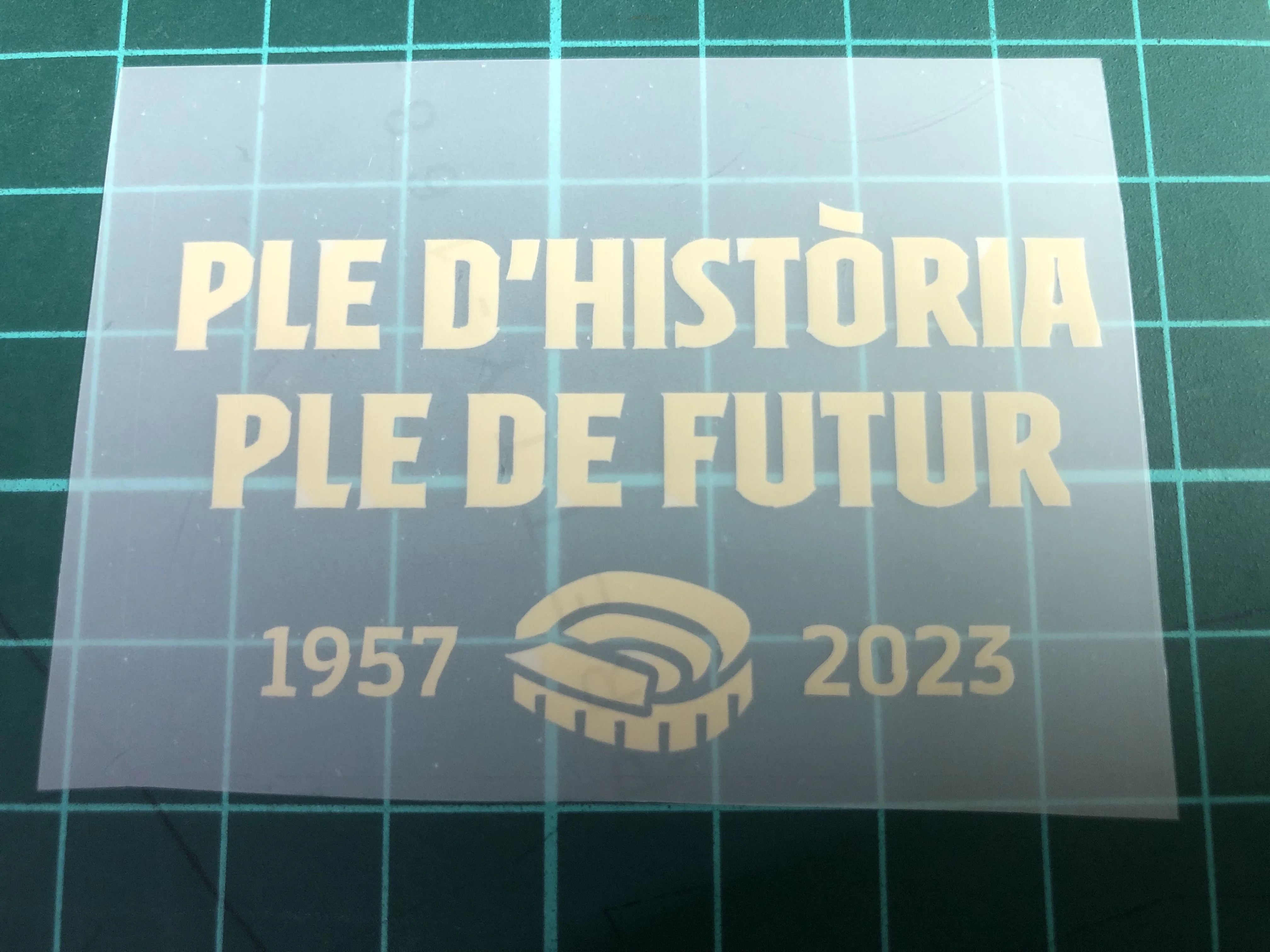 barce camp nou close for renovate PLE D'HISTORIA PLE DE FUTUR 1957-2023 patch