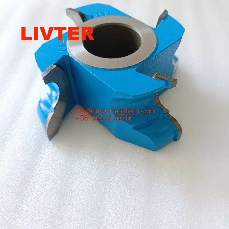 LIVTER Woodworking Spindle Moulder Cutter Head 4 Flutes Shaper Cutter