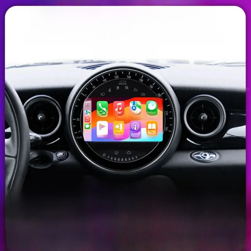 Auto radio voor BMW Mini Cooper R56 R60 R51 2006-2014 Android 16 Auto Carplay Multimedia Draadloze Navigatie Intelligente BT - afbeelding 2