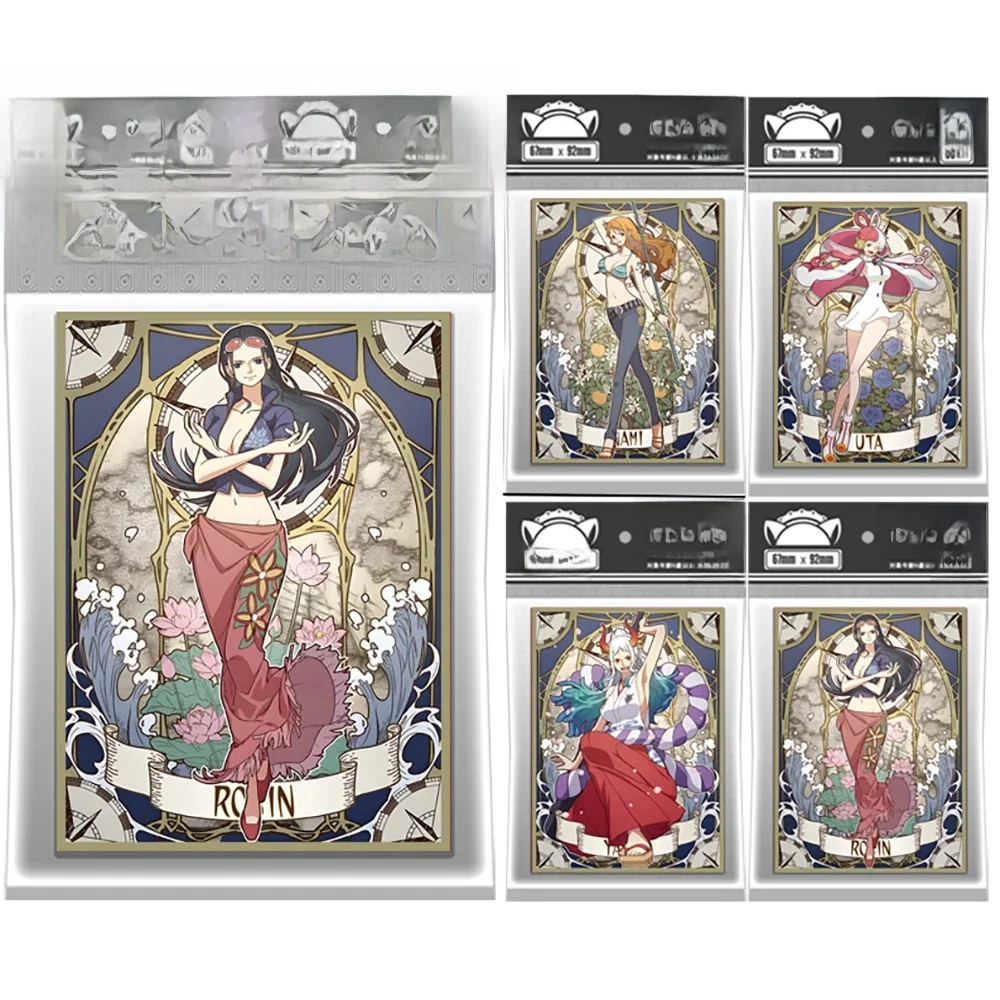 60 pièces 67x92mm Art holographique Anime cartes manches jeu de société carte à collectionner protecteur pour MTG/PKM/PTCG cartes de jeu