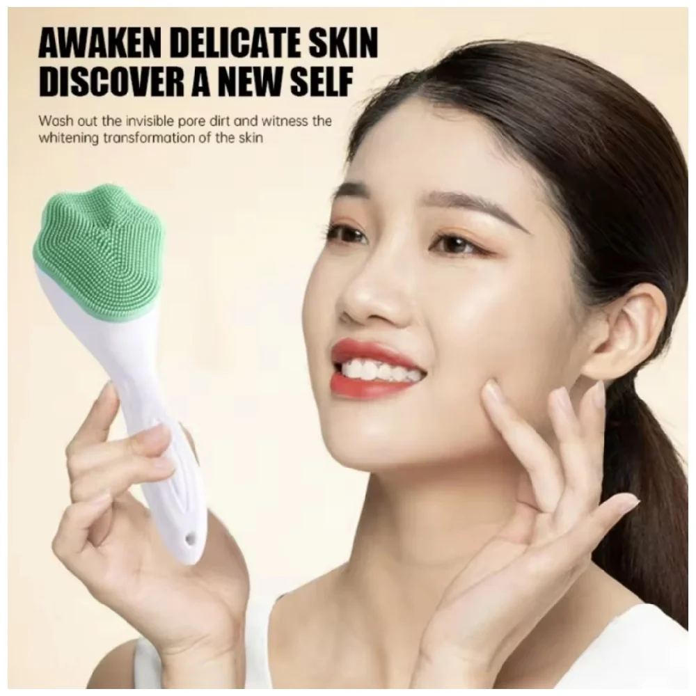 Handmatige gezichtsreinigingsborstel van siliconen - Cat Paw Face Scrubber voor het verwijderen van make-up, mee-eter en poriënpeeling