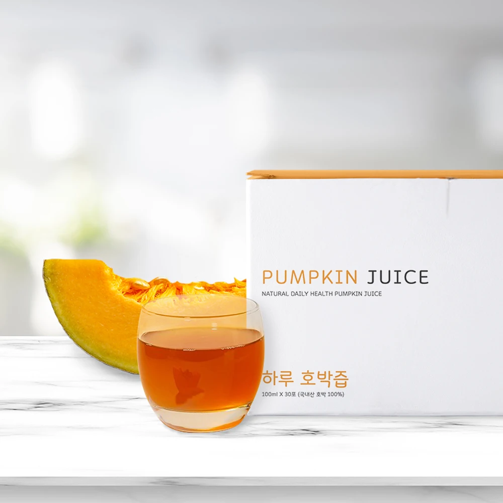 껍질째 갈아넣은 순수100% 국내산 호박즙 100ml * 30포