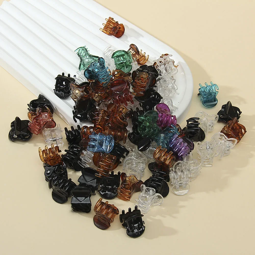 30 pièces/sac 1.5cm femme Mini griffes de cheveux coloré crabe pinces à cheveux pour filles bébé doux épingles à cheveux cheveux accessoires Barrettes cadeau