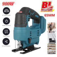 Brushless Electric Jigsaw 900W Cordless Jig Saw with 3 Variable Speed Adjustable Woodworking Power oils For Makita 18V Battery