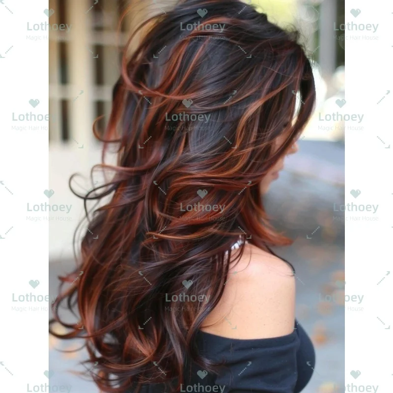 Окрашенный, окрашенный из человеческих волос, парик из натуральных волос, парик с кружевной передней частью, парик с шелковой основой, красный, коричневый, натуральный парик, объемная волна, парик для женщин, повседневная вечеринка