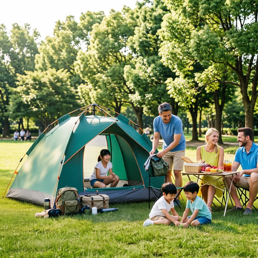 Tente de camping automatique pour 1 à 2 personnes, tente de randonnée portable, protection UV, tente pare-soleil avec sac de transport