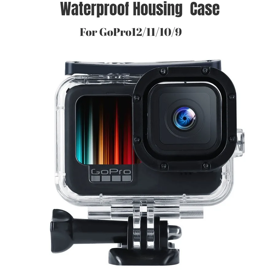 

Waterproof Dive Case For GoPro Hero 12 11 10 9 Underwater 60M Diving Housing Cover Go Pro Action Camera Protective Accessories