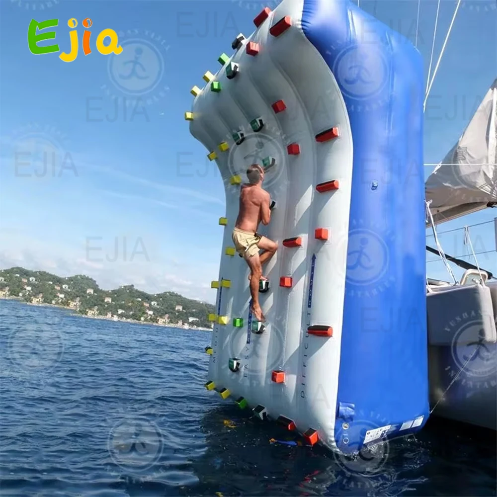 Custom Inflatable Yacht Rock Climbing Slide Wall Inflatable Climbing Wall For  Boat Water Play Equipment Sports