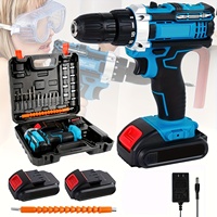 21V Cordless Electric Drill Set, 23 Pieces Electric Drill, with 3/8\