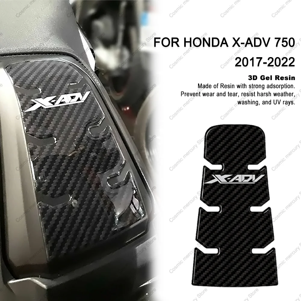 Pegatina de protección de puerta de tanque 3D para Honda x-adv 750 XADV750 2017-2022