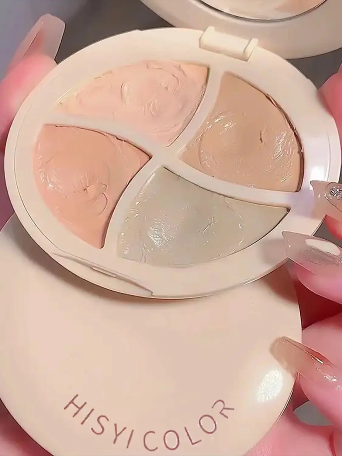 Crème anti-cernes hydratante quatre couleurs pour cernes, éclaircissante, contour multicolore, crème de fond de teint