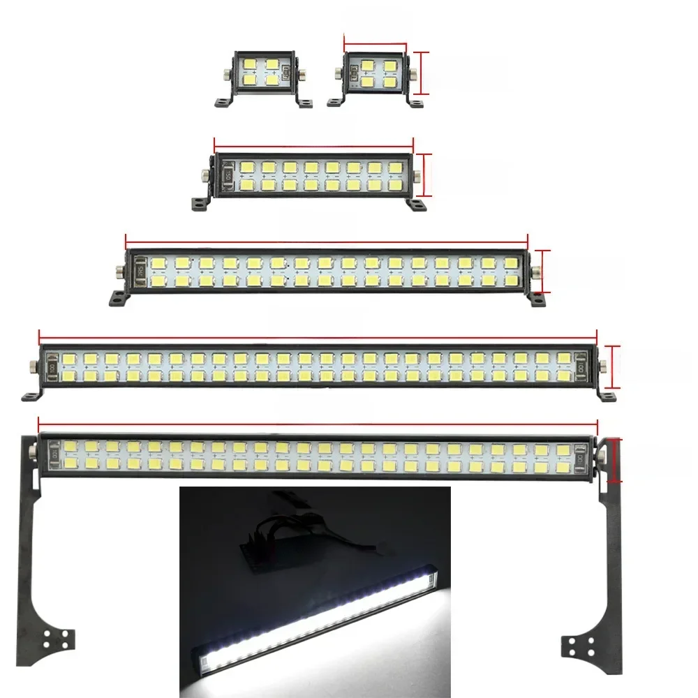 Barre lumineuse LED Super brillante pour voiture RC, lampe de toit, contrôle CH3 pour voiture sur chenilles axiale 1/10 RC SCX10 Capra TRX4 TRX6 D90 CC01 YK4102