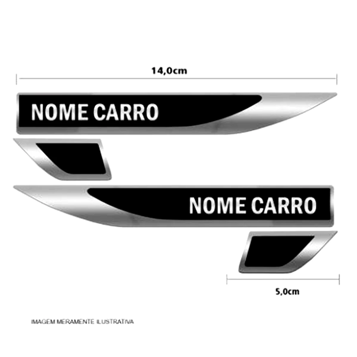 Par Adesivo Emblema Lateral Paralama Premium Porta Compatível com Pajero Dakar