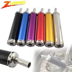 Motorcycle Exhaust System Muffler Tail Pipe Tip Universal High Quality Stainless Steel Coffee Racer Exhaust Pipe Modified Parts