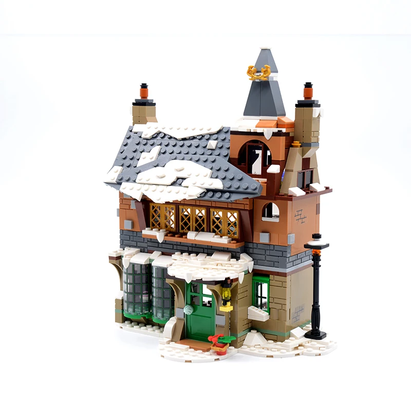 MOC Movie Magic Castle 76388 Village Visit Building Blocks Model Building Hogsmeade Bricks Toys Christmas  Gift