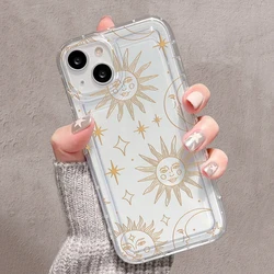 S24 Ultra Phone Case For Samsung A54 5g Sun Moon Case S22 S20 S21 FE S23 Plus A53 A52 A52S A34 A14 A33 A32 A54 A15 A51 A55 Cover