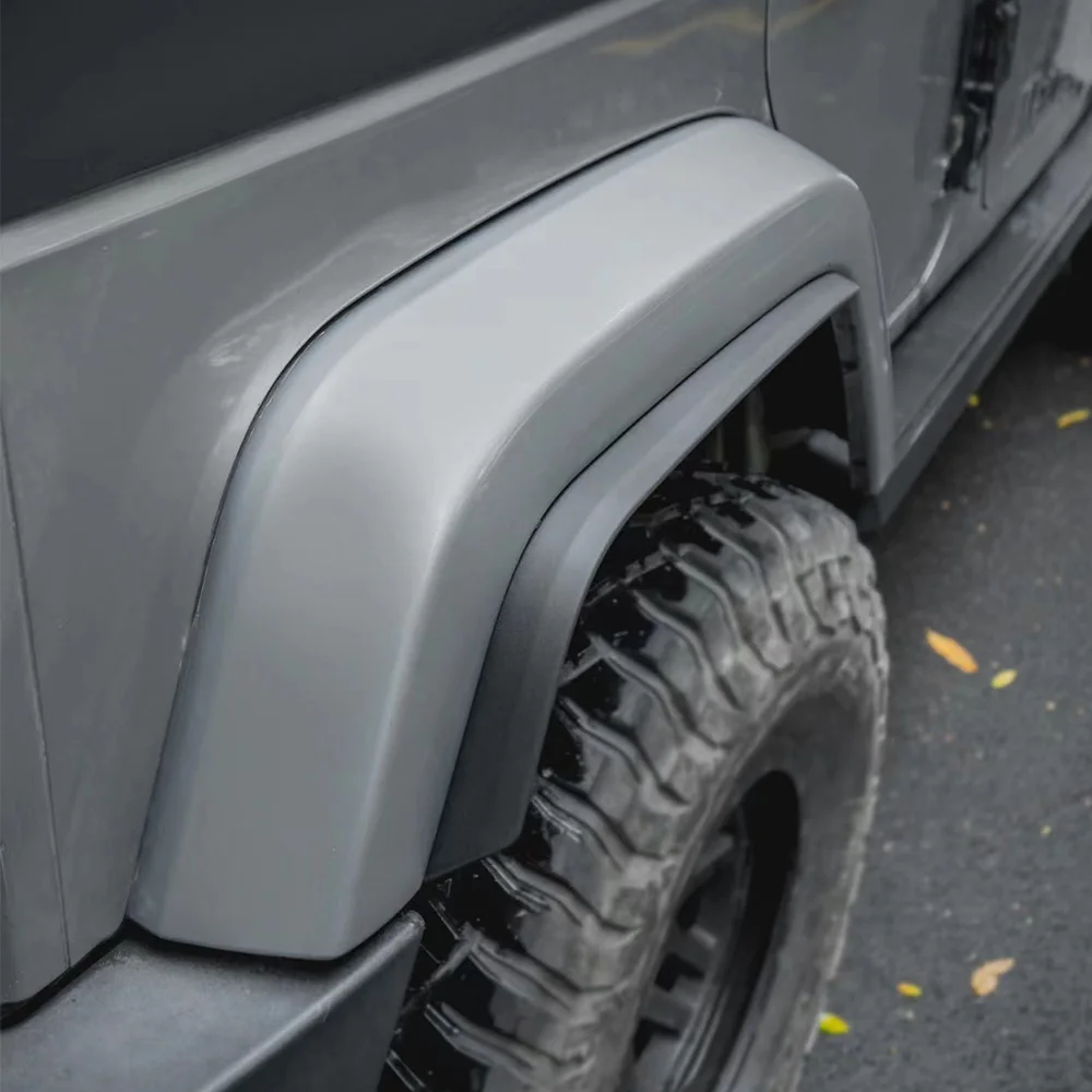 Front & Rear Fender Flares Extensions Set For Jeep Wrangler JK 2007-2017 Off-Road Protection Exterior Mudguard Modification