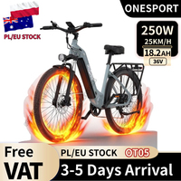 ONESPORT OT05 City Electric Bike 250W 36V 18.2Ah Battery, 27.5inch Tire, 25km/h Max Speed, 120km Max Range, Hydraulic Disc Brake