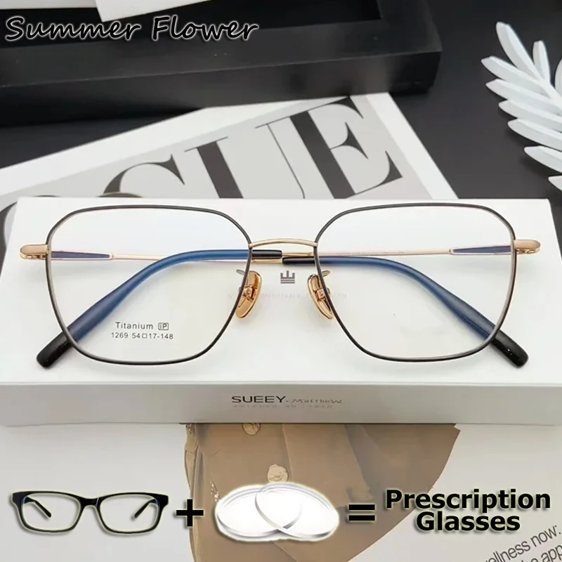 

Women Optical Eyeglasses Prescription Glasses Anti Blue Square Myopia Lens Multifocal Progressive Fashion Spectacles for Men