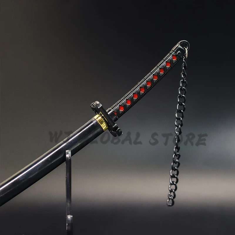 Bleach periféricos de animé espadas samurái modelo de juguete Katanas tamaño Real Kurosaki Ichigo Zangetsu con vainas regalo de adorno de escritorio