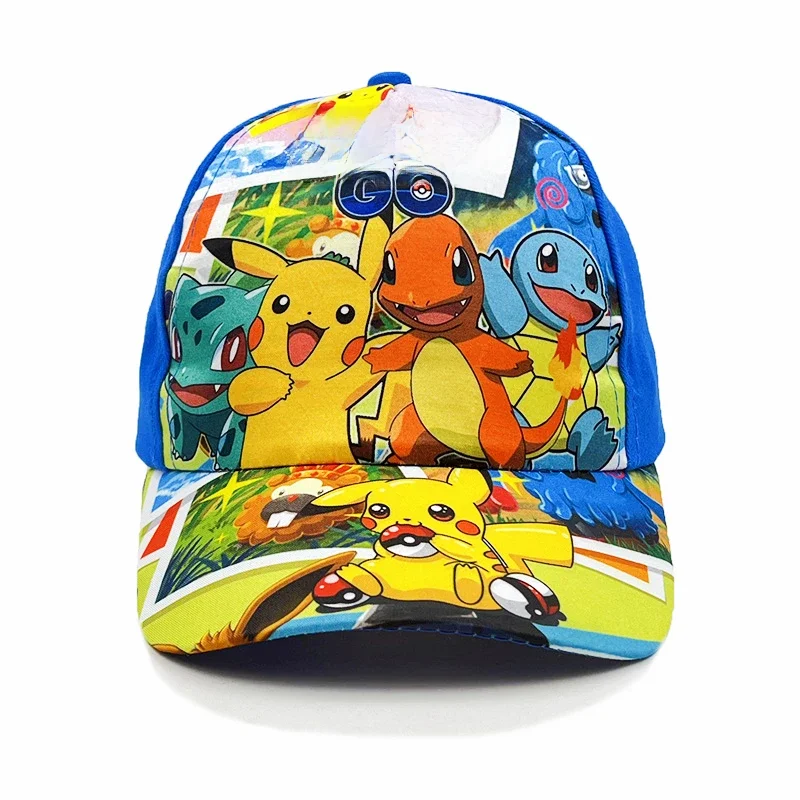 Casquette de Baseball de Dessin Animé Pokémon Pikachu Rick pour Enfant, Chapeau de dehors de Plein Air, Mignon et Confortable, Protection Solaire, Cadeau de ix, Jouet