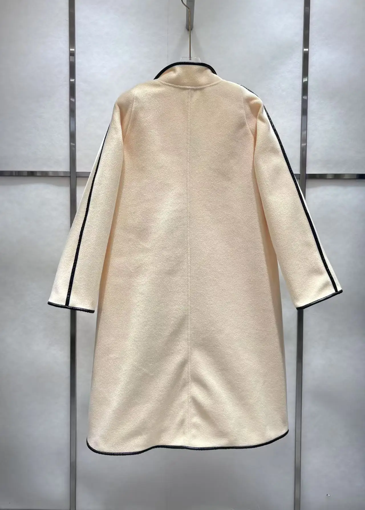 

High quality autumn and winter women's woolen windbreaker, vintage patchwork jacket HL081