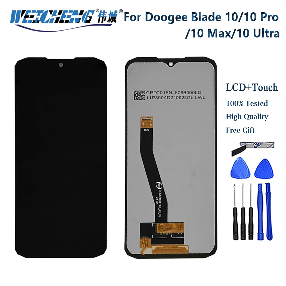 6.56''LCD Touch Screen Digitizer Assembly Replacement,New,100% Original Tested For Doogee Blade 10/10 Pro/10 Max/10 Ultra