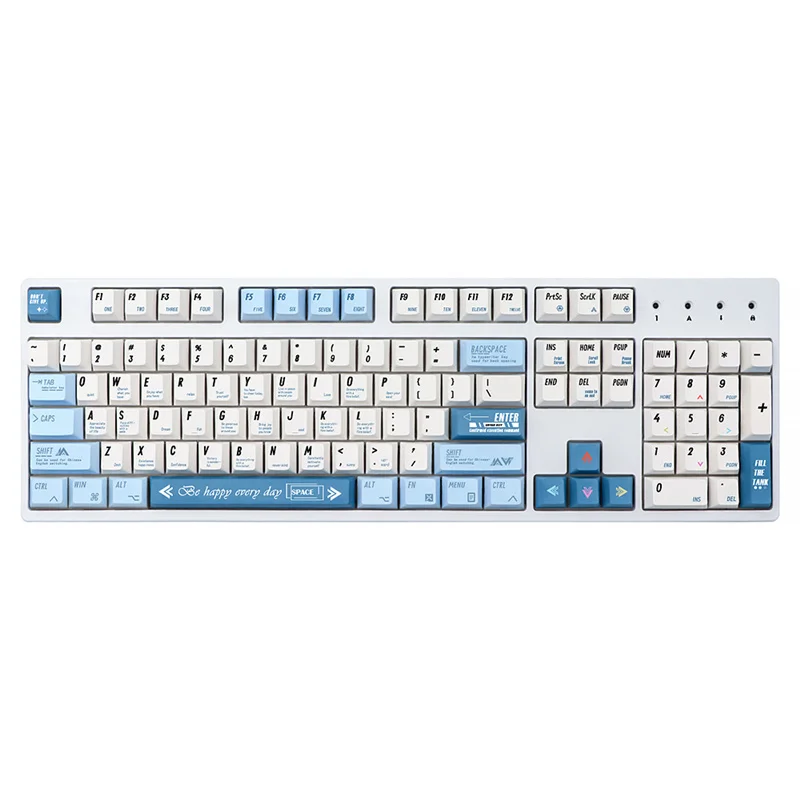 Programador de subcama PBT Dye, teclas de 136 teclas/juego, perfil Cherry, interruptor Mx, Teclado mecánico 61, 64, 68, 84, 89 teclas