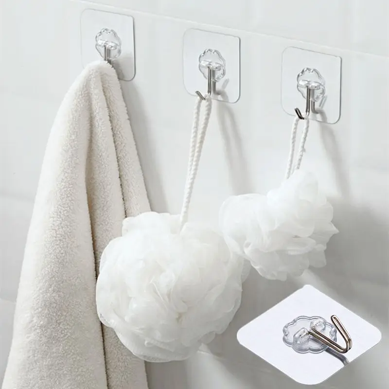 Hooks Over The Door 5 Hooks Home Bathroom Organizer Rack Clothes Coat Hat Towel Hanger Bathroom Kitchen Accessories