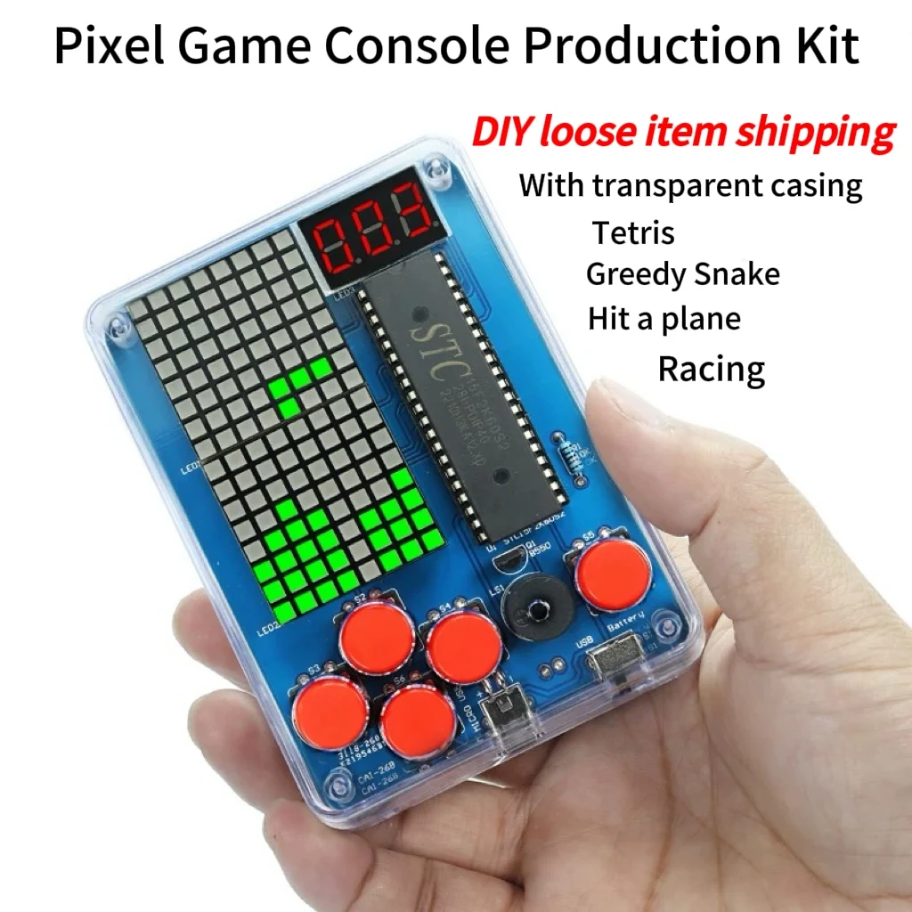 Kit de Production de Console de jeu Pixel 51 kit de jeu pour enfants à puce unique jeu classique ensemble de jeu de Machine électronique à souder