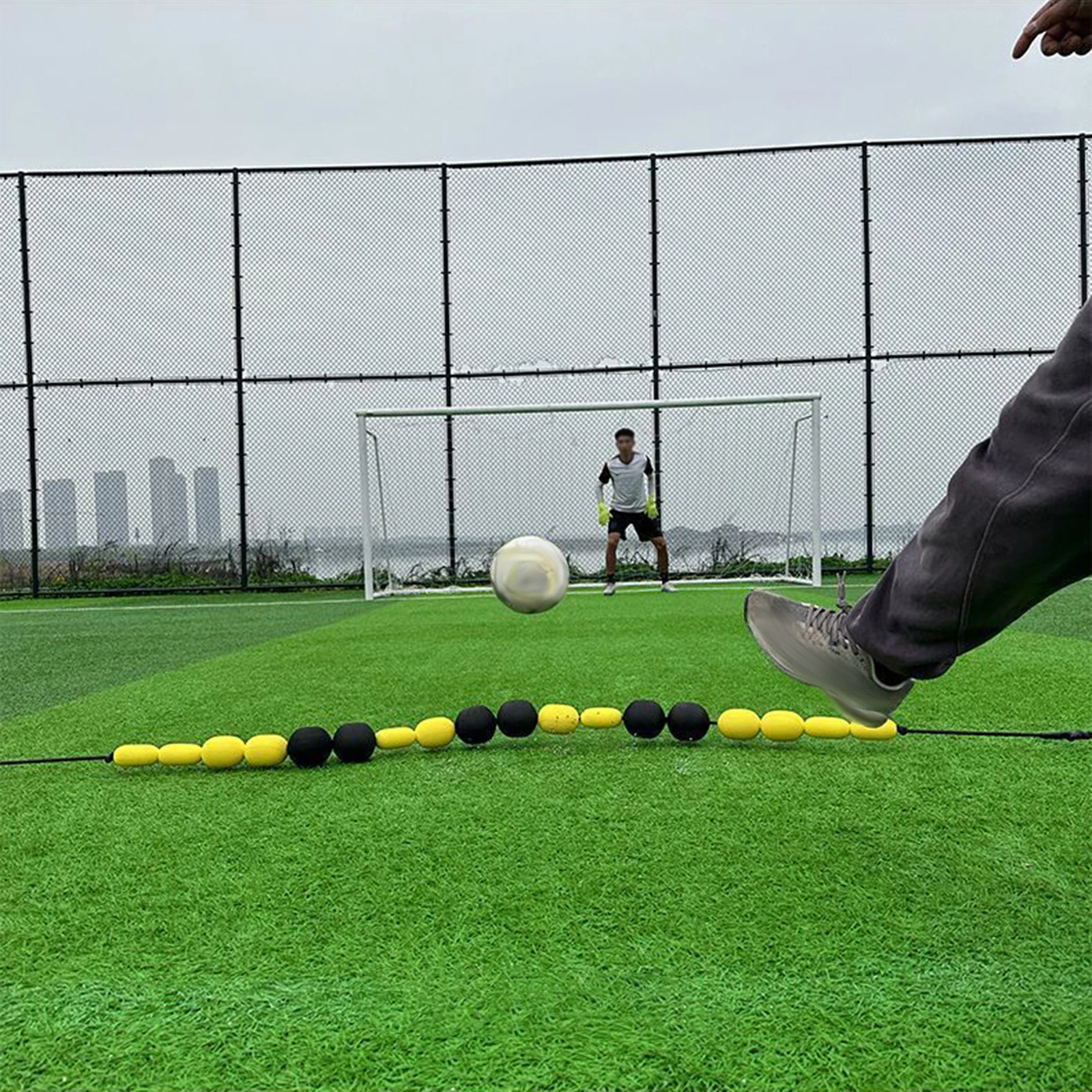 골키퍼 편향 장비 반사 민첩성 훈련을 위한 충격 방지 단일 라인 디플렉터 축구 축구 훈련