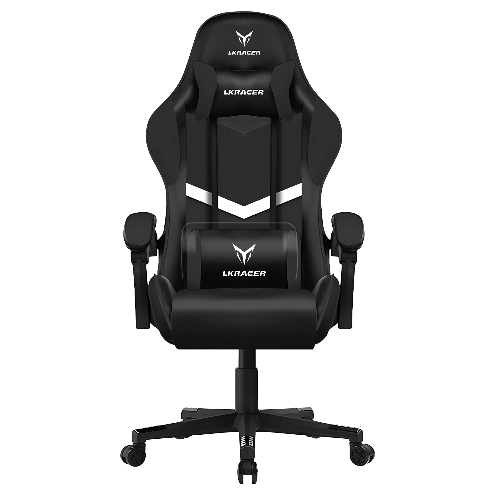 LUCKRACER Gaming Chair, Massage Ergonomic Computer Chair with Lumbar Support High Back Height Adjustable Gaming Chair