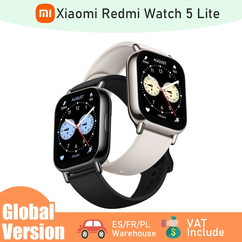 Xiaomi Redmi Watch 5 Lite: Llamadas Bluetooth, pantalla AMOLED 1.96", moniteur de fréquence cardiaque, 150 modos deportivos, hast