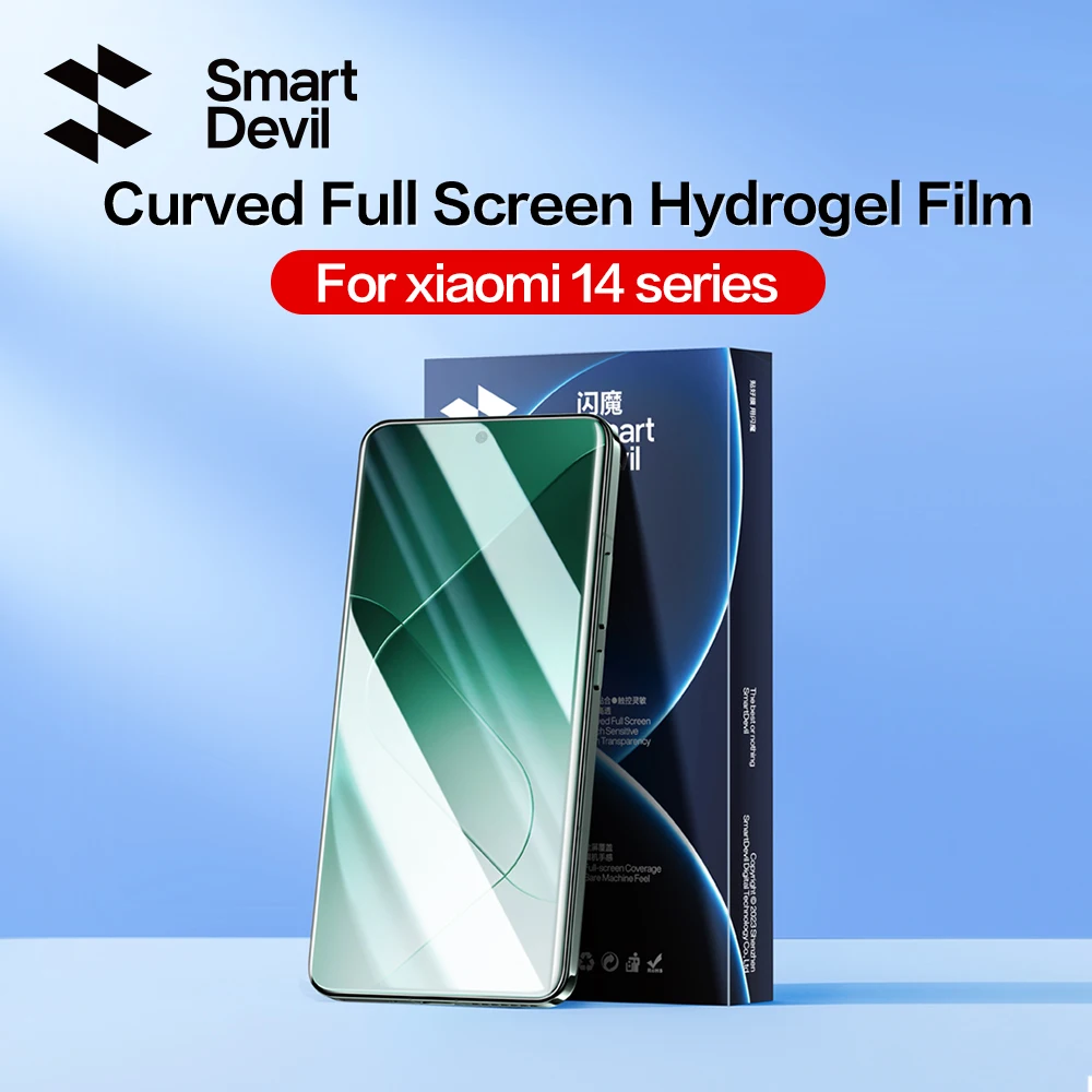 SmartDevil Screen Protector Soft Film for Xiaomi 14 Pro Mi 12X 12 Pro HD Hydrogel Film Curved Full Screen Film for Mi 12S Ultra