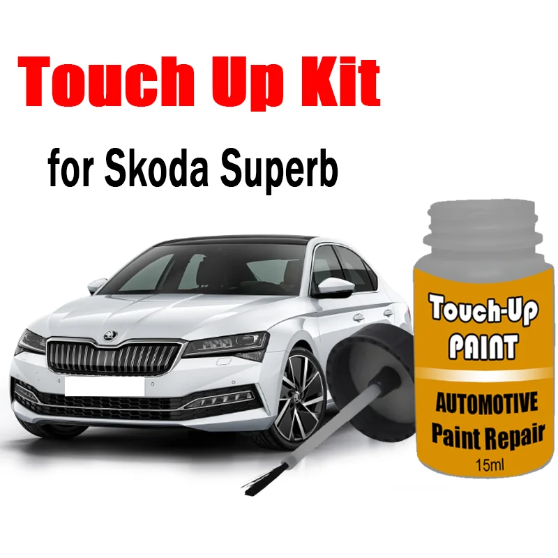 

Набор автомобильной краски для ретуши (с кистью) для Skoda Superb, средство для удаления царапин, аксессуары для ухода за автомобильной краской