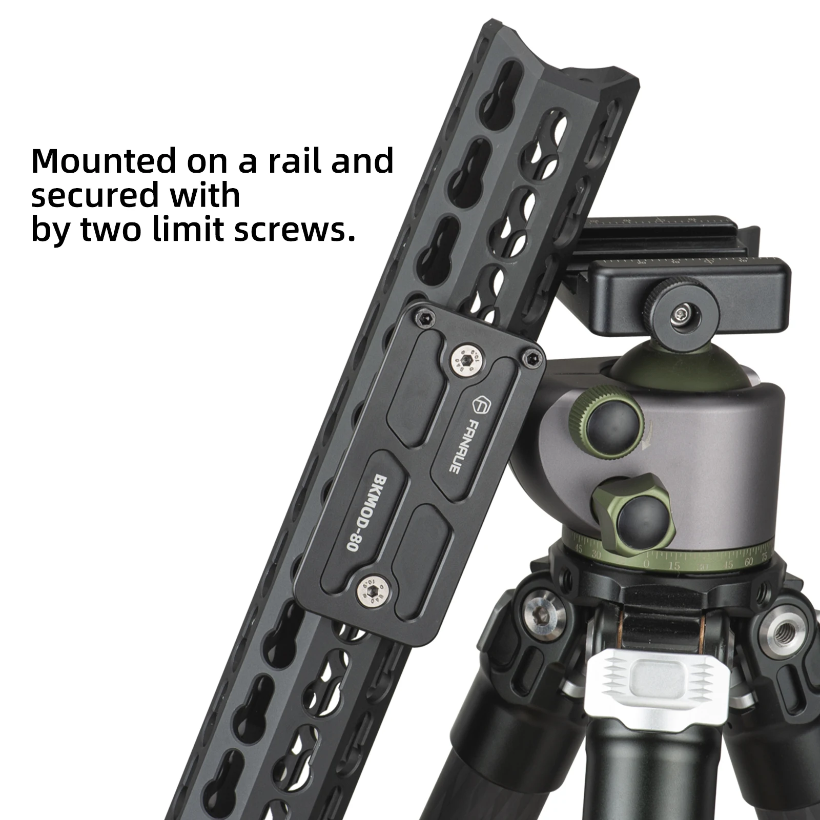 FANAUE Keymod Arca-Swiss Rail Adapter - RRS Tripod Dovetail for Stable Shooting