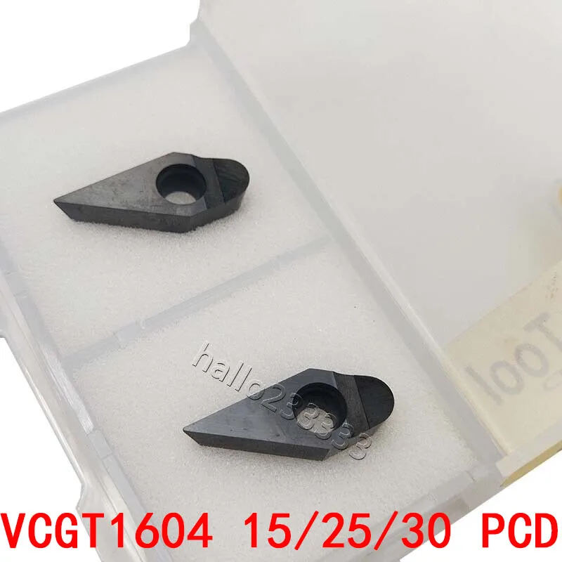 

VCGT160415 PCD VCGT160425 PCD VCGT160430 PCD Поликристаллические алмазные лезвия инструменты (PCD), используемые для алюминия