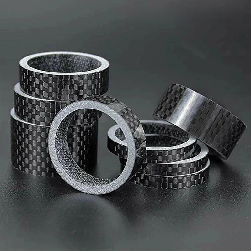 AliExpress BUCKLOS 11PCS Bicycle Washer Carbon Bike Fork Stem Spacers 1-1/8'' MTB Road Bike Handlebar Stem Washer Spacer 28 6mm Bicycle Accessories