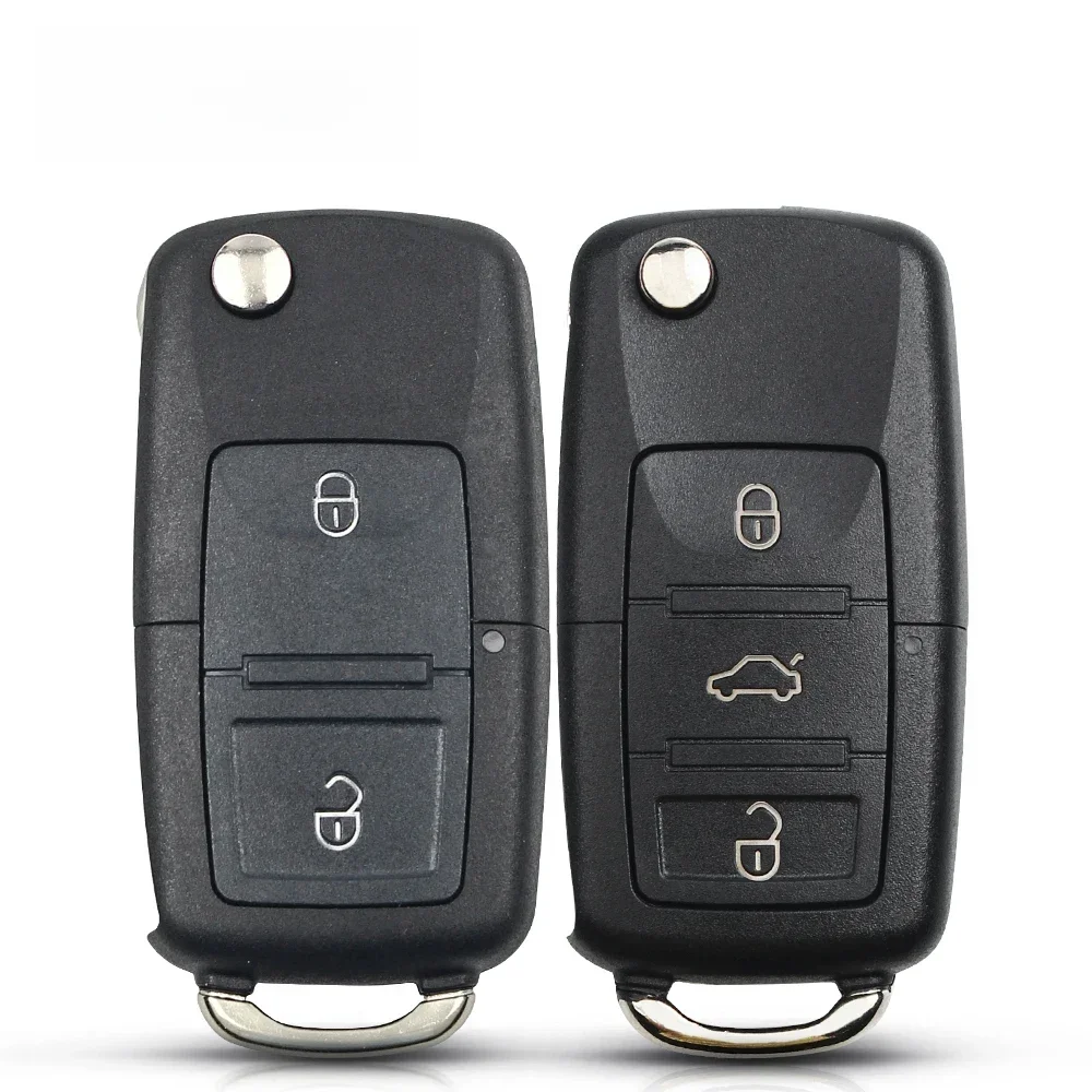 KEYYOU pour siège pour clé Skoda pour VW pour Volkswagen MK4 Bora Golf 4 5 6 Passat Polo Bora Touran coque de clé de voiture sans lame