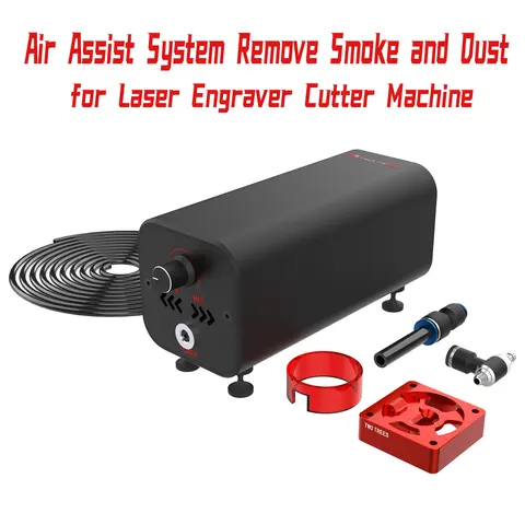 Kit de Assistência de Fluxo de Ar a Laser Two Trees X1 10-30L/min, Sistema de Assistência de Ar para Remoção de Fumaça e Poeira para Máquina de Gravação a Laser TTS-55