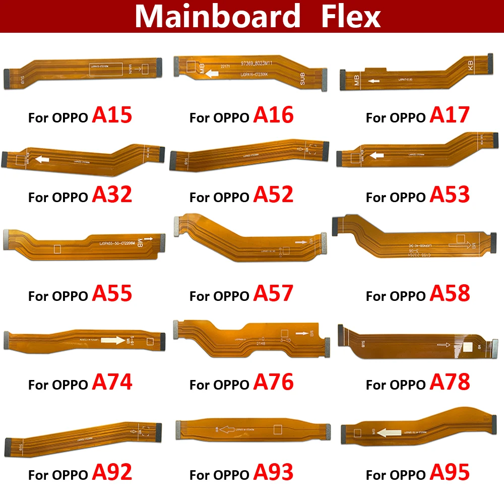 Main Board Motherboard Connector Flex Cable For OPPO A15 A16 A54 A17 A32 A53 A52 A55 A57 A58 A76 A78 A92 A93 A95 A96 A97 4G 5G