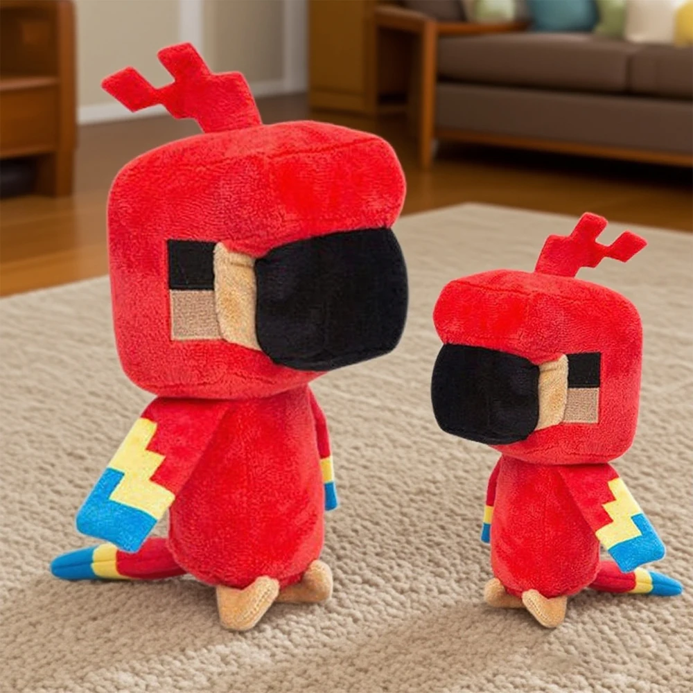 

16/26cm Children's Lifelike Parrot Plush Toy Portable Baby Soothing Toy Cute Plush Doll Sleeping Toy Holiday and Birthday Gift