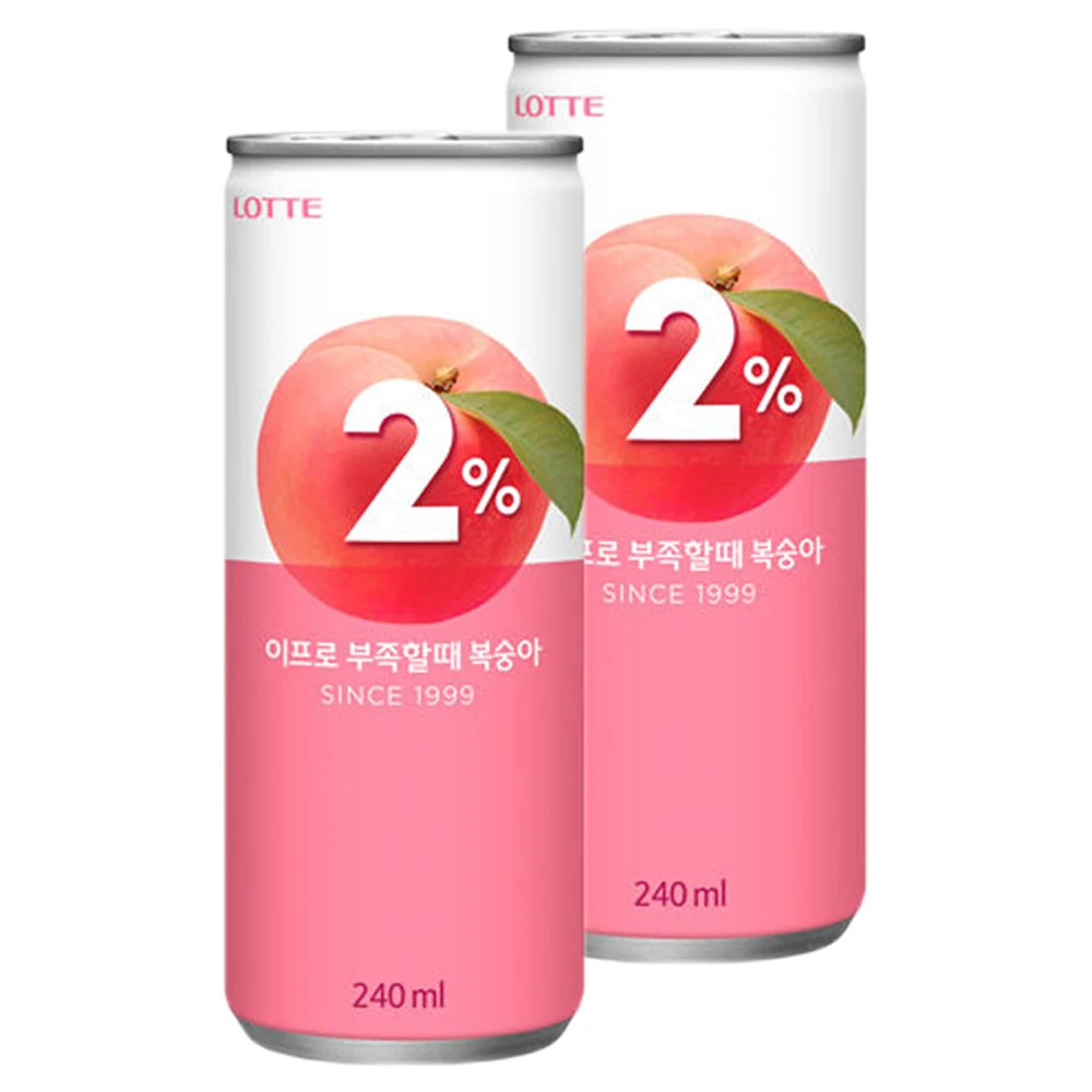 Lotte Pro Peach 240ml x 60 cans (30 cans 2 boxes)