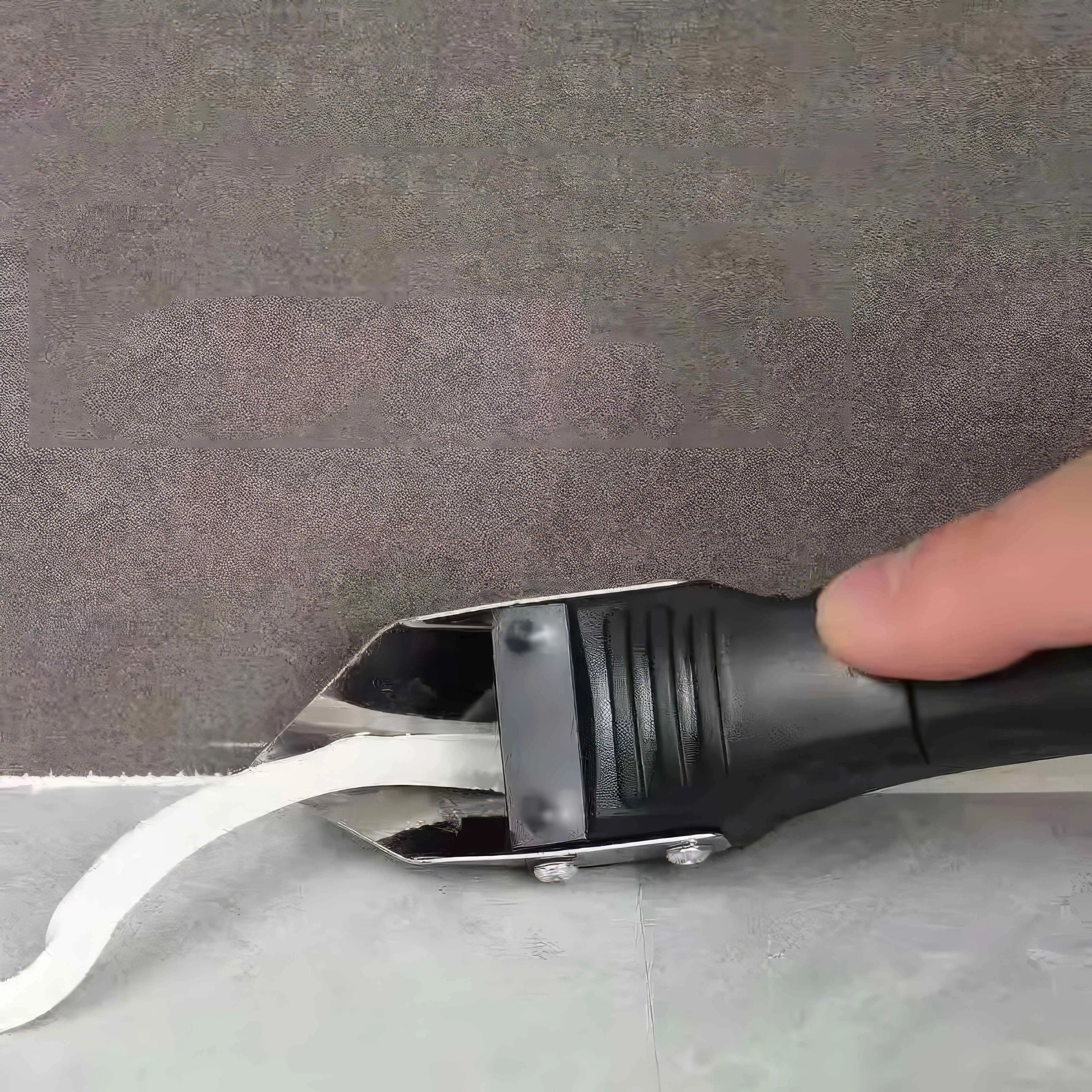 1/2 قطعة خمسة في واحد أداة إزالة مانعة للتسرب، مقبض بلاستيكي أسود، مناسب للختم وإزالة الغراء