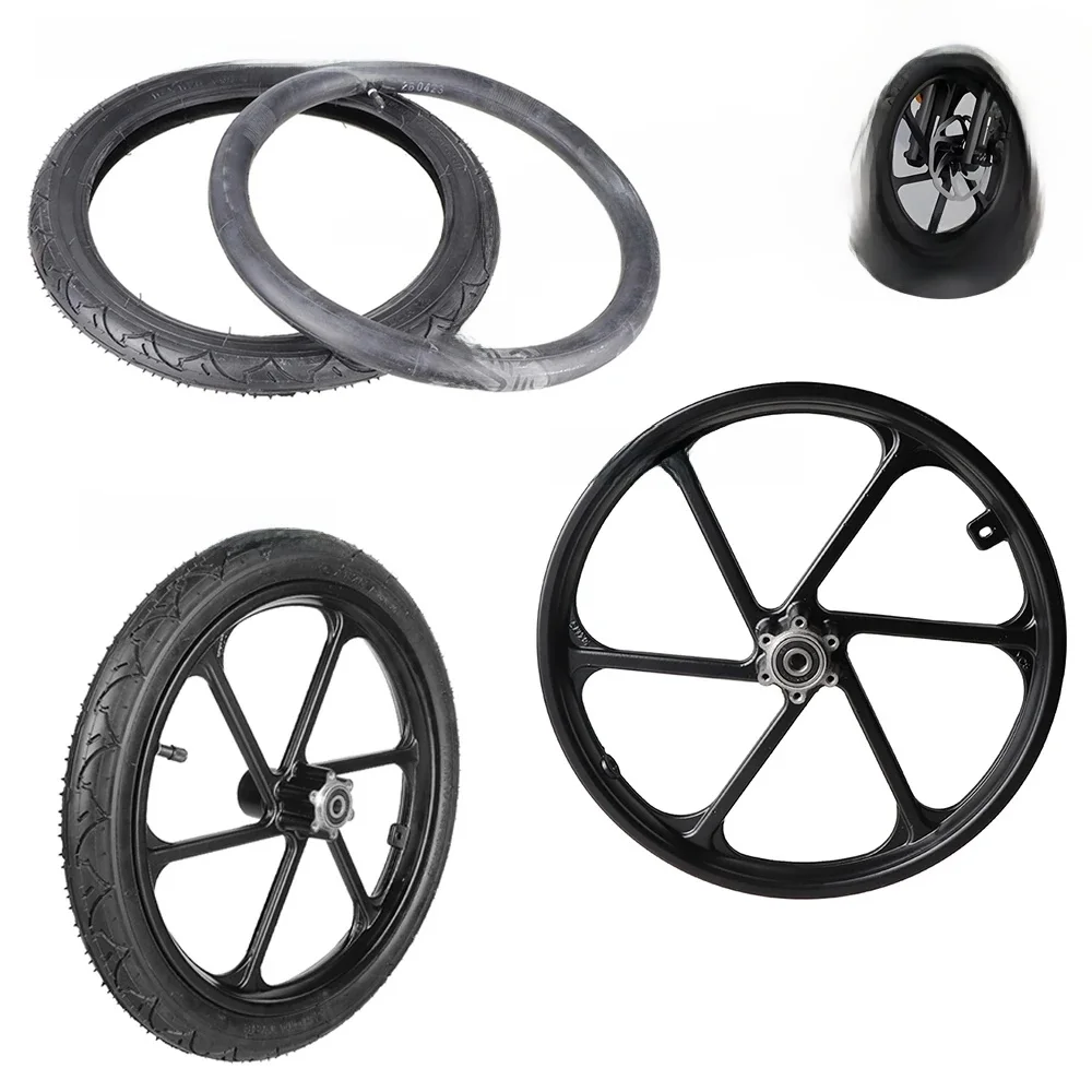 AliExpress NONE 16 inch Aluminum Alloy Wheel Hub 16x1.75 Disc Brake Front Rim For ECMS BIKE F16 F16-PLUS Electric Bike Scooter Folding Bicycles