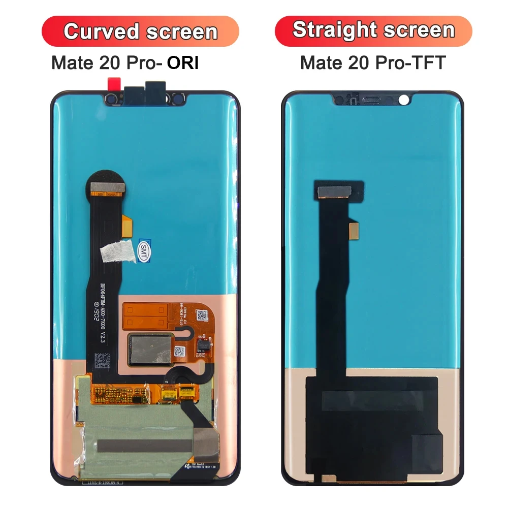 100% Tested TFT LCD For Huawei Mate 20 Pro LYA-L09,L29,AL00 LCD Display Touch Screen Digitizer Assembly Replacement with Frame