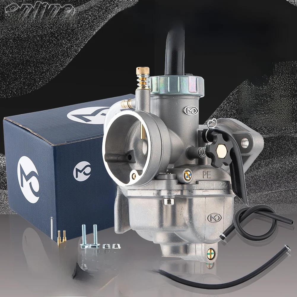 AliExpress NONE PE17 19 22 24 26 28mm Motorcycle Carburetor With Carb Jet For Yamaha Kawasaki Honda 2T 4T Flange Engine Dirt Bike Cub Scooter